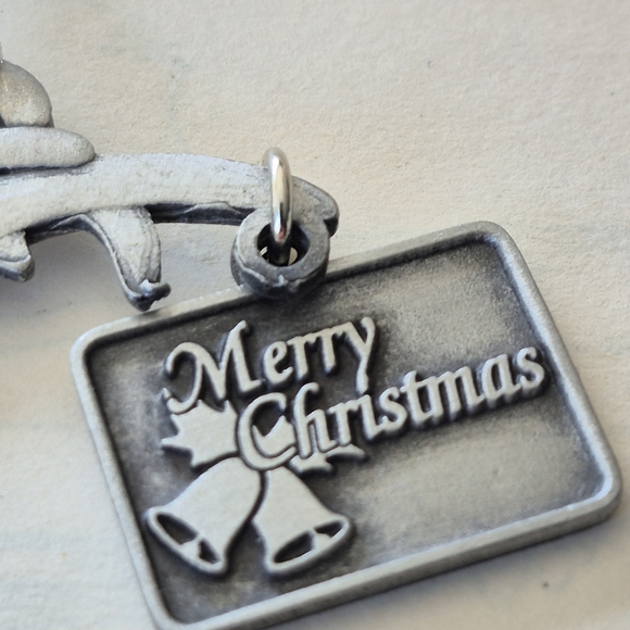 Silver Reindeer Ornament with MSM Tag - Picture 8 of 9